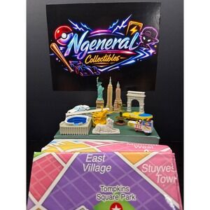 Phidal New York City NYC Miniature Landmark Figurine Set 12pc Statue of Liberty